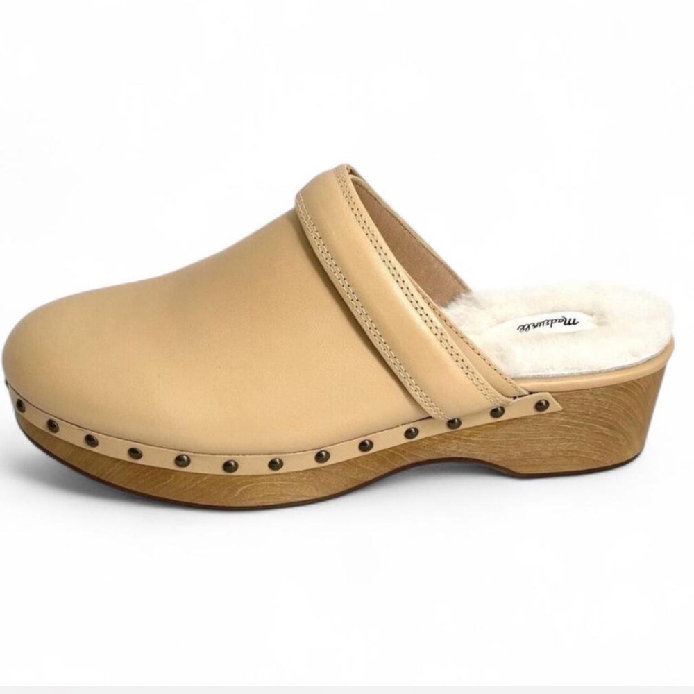 NWOT Madewell Cecily Clog in Shearling